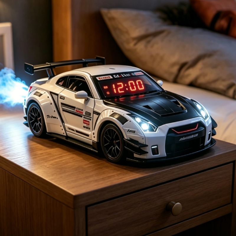 Unique Lighting Decor - 1SET Car Alarm Clock with LED