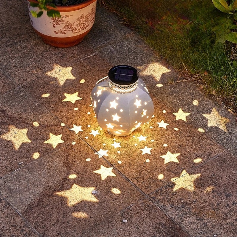 Yard Lighting Decor - Garden Star Projector Lamp Hanging Solar