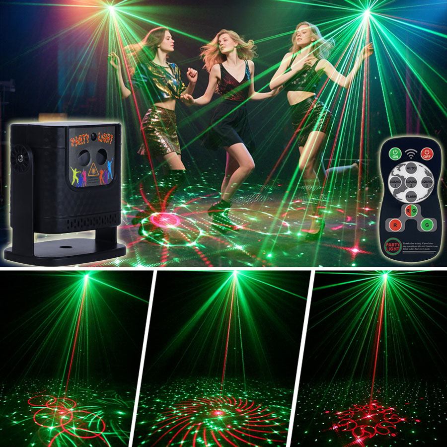 Lighting Effect Home Decor - YSHR10 60 Patterns R&G Laser Birthday