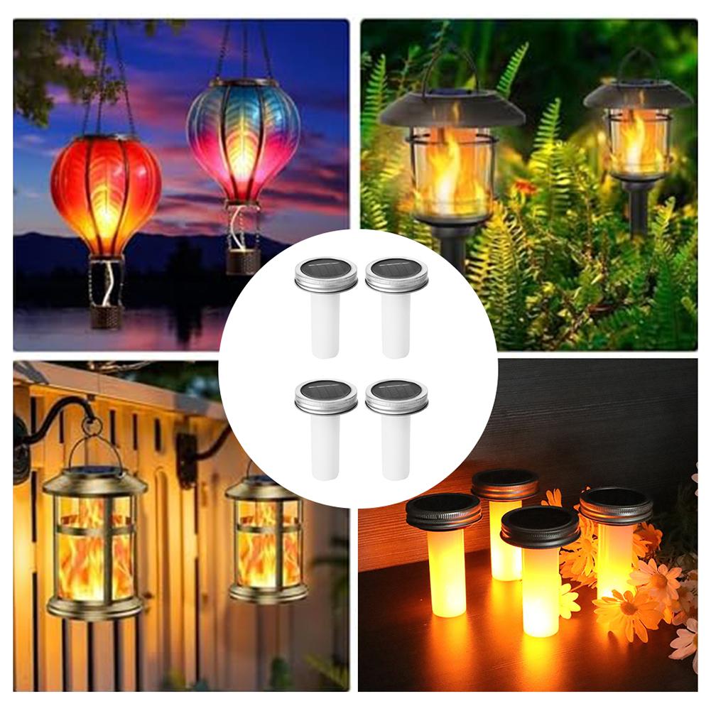 Decor Lighting Pack - Solar LED Flame Lights Romantic Wedding