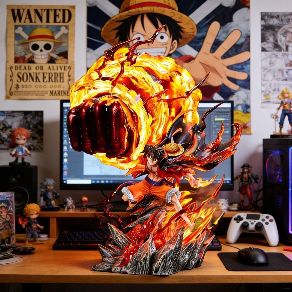 Lighting Home Decor Products - LZ Karmic Fire Luffy 35CM Light