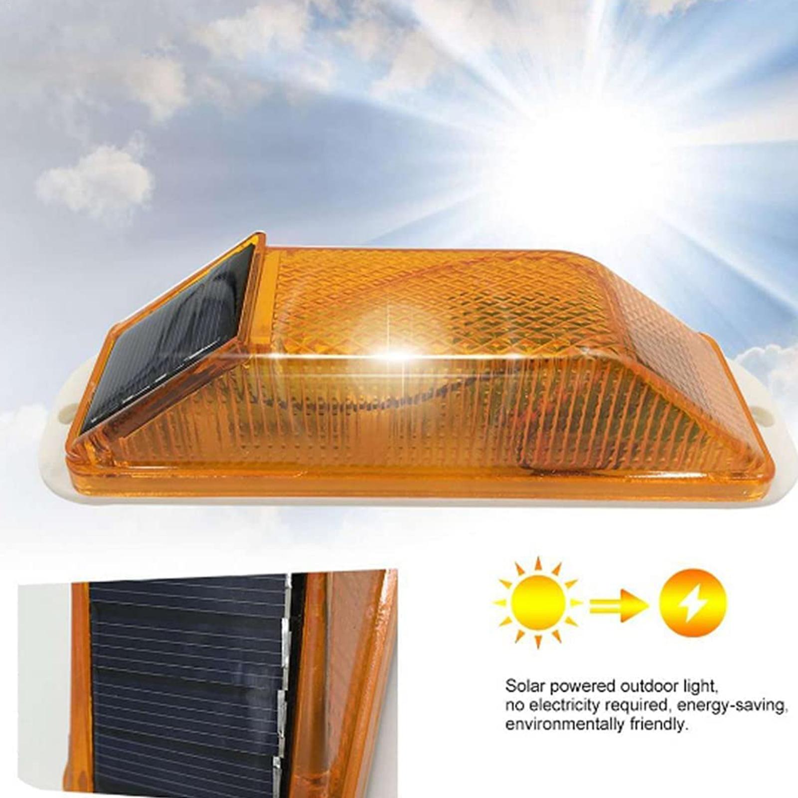 Touch Dimmer Lamp - LED Solar Strobe Warning Lamp Solar