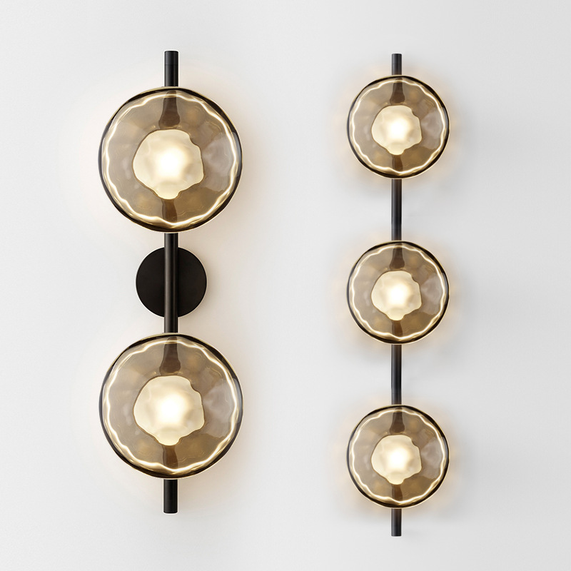 Foyer Lighting Wall Decor - Modern Minimalist Shaped Glass Wall Lamp