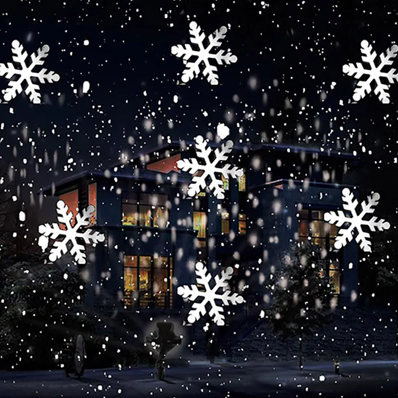 Lighting Effect Home Decor - Christmas Snowflake Laser Light Snowfall Projector