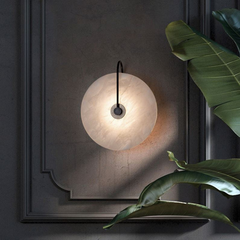 Foyer Lighting Wall Decor - Bedroom bedside study decorative Circle Wall