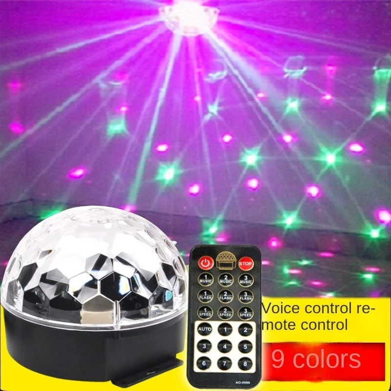 Lighting Effect Home Decor - 9-color remote control LED crystal magic
