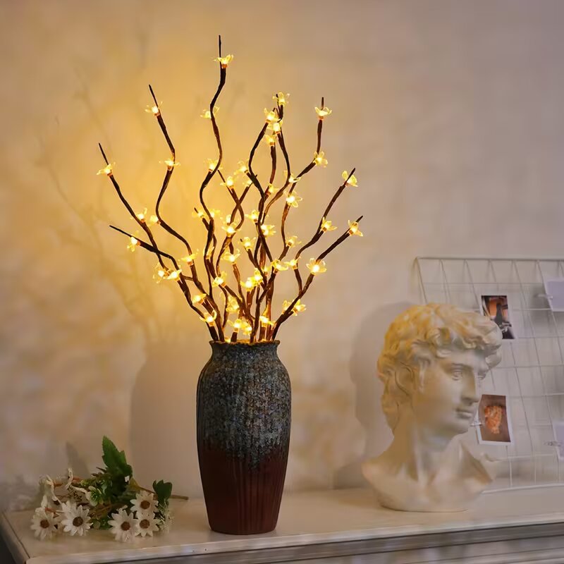 Lighting Table Decor - 1/2PC 20LED Cherry Blossom Tree Branch