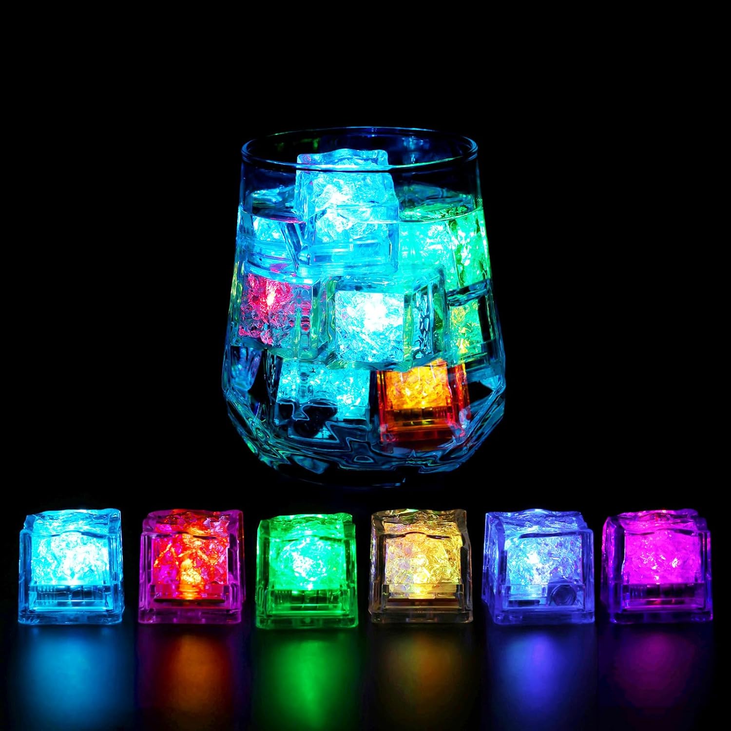 Decor Lighting Pack - 50/100 Pack of LED Ice Cubes