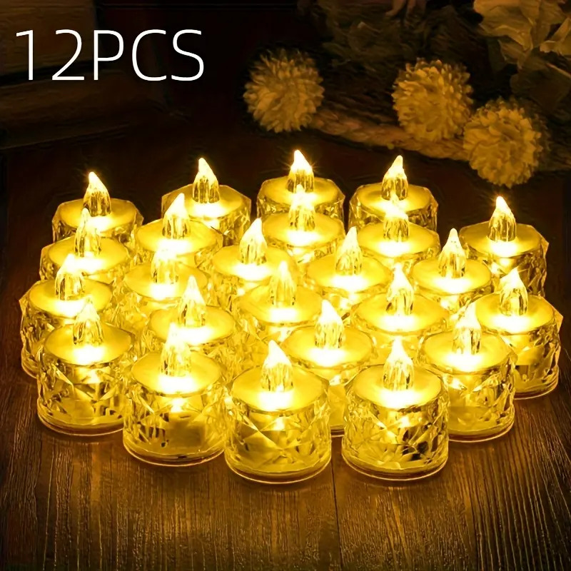 Decor Lighting Pack - 12 Pack Flameless LED Tea Lights