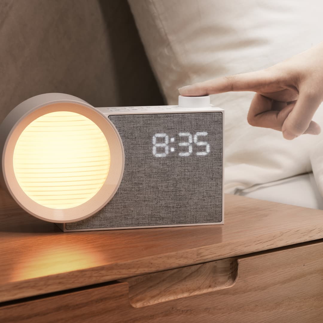 Lighting Table Decor - WILIT LED Night Light Alarm Clock