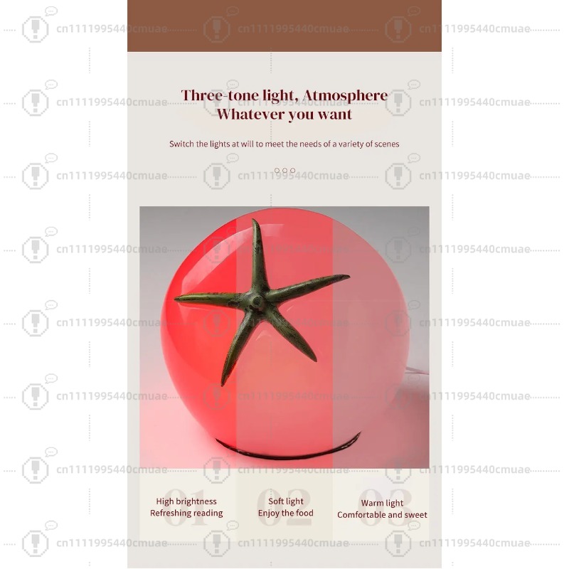 Unique Lighting Decor - New listing AC plug fruit table