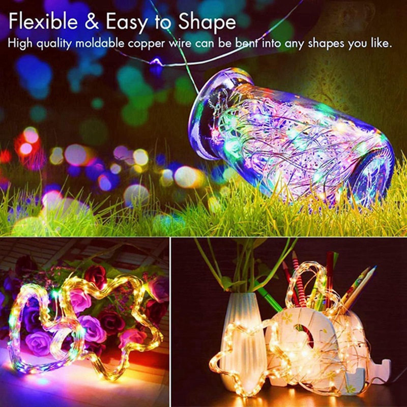 Decor Lighting Pack - 20 Pack 2M 20LED Silver Copper