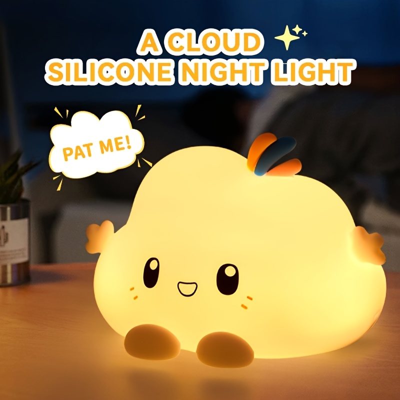 Lighting Table Decor - Cloud Night Light,Touch-Control Dimming, Charging &