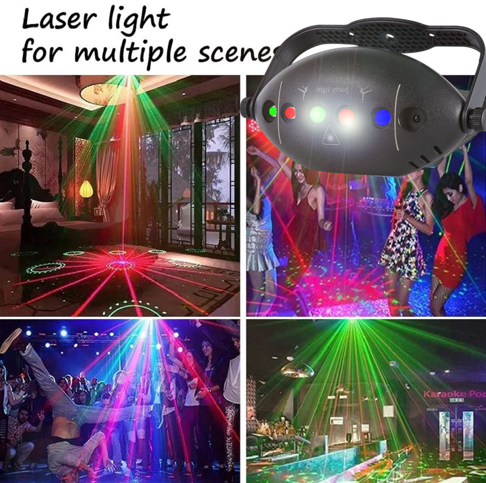 RGB Disco Lights Stage DJ Part - Lighting Effect Home Decor ulasan dan harga