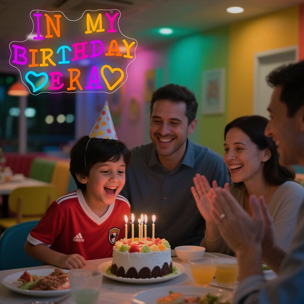 Happy Birthday Neon Sign USB P - Yard Lighting Decor ulasan dan harga