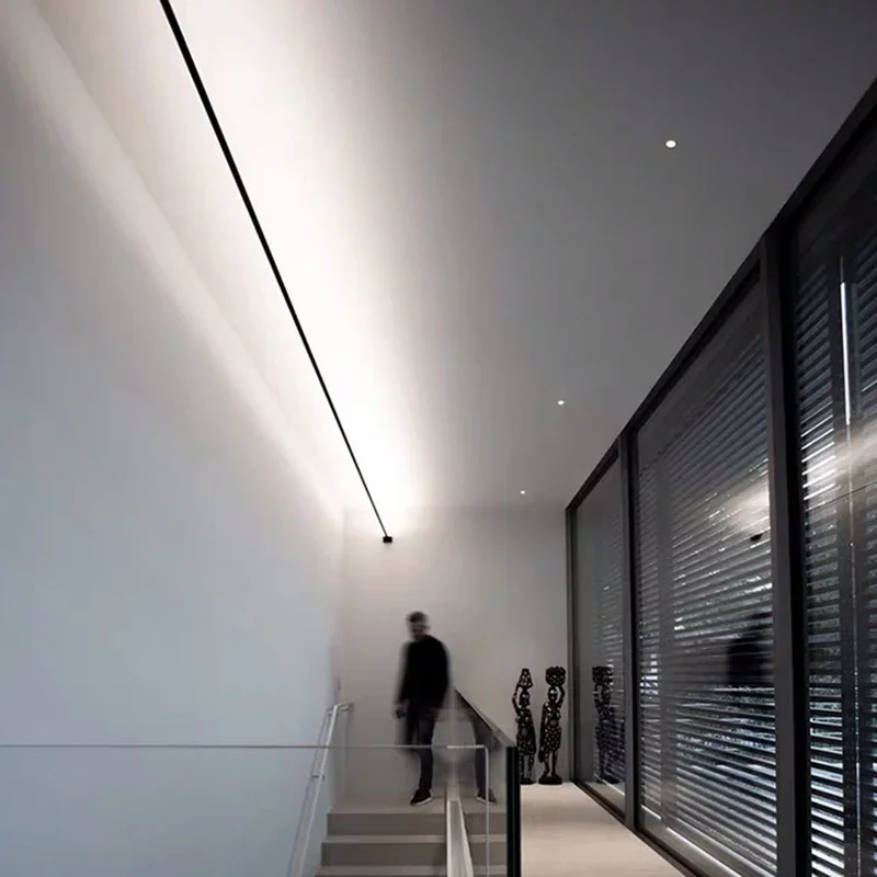 Modern Black White Linear Wall - Foyer Lighting Wall Decor ulasan dan harga