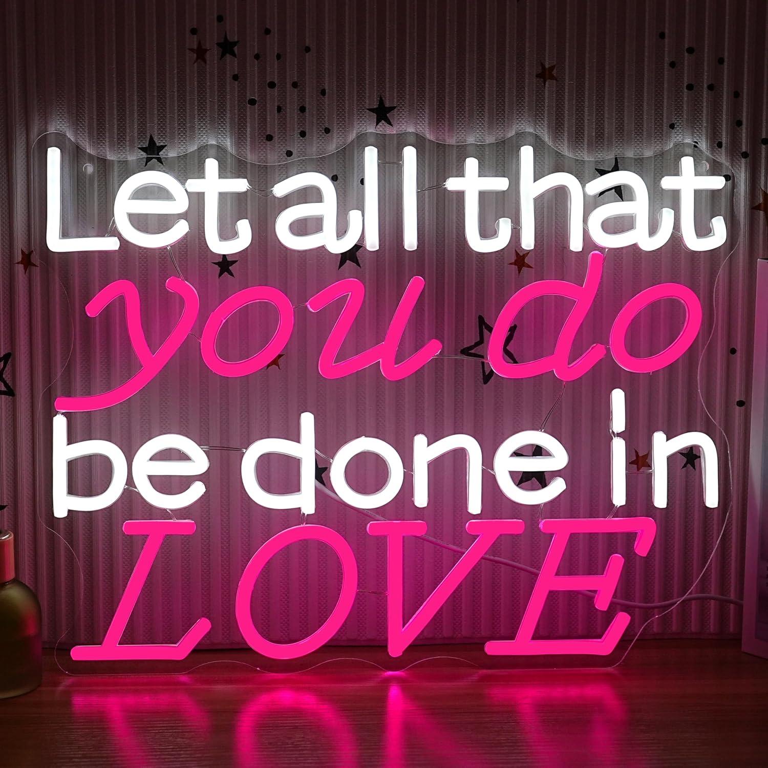 Let All That You Do Be Done In - Lighting Decor Wedding ulasan dan harga
