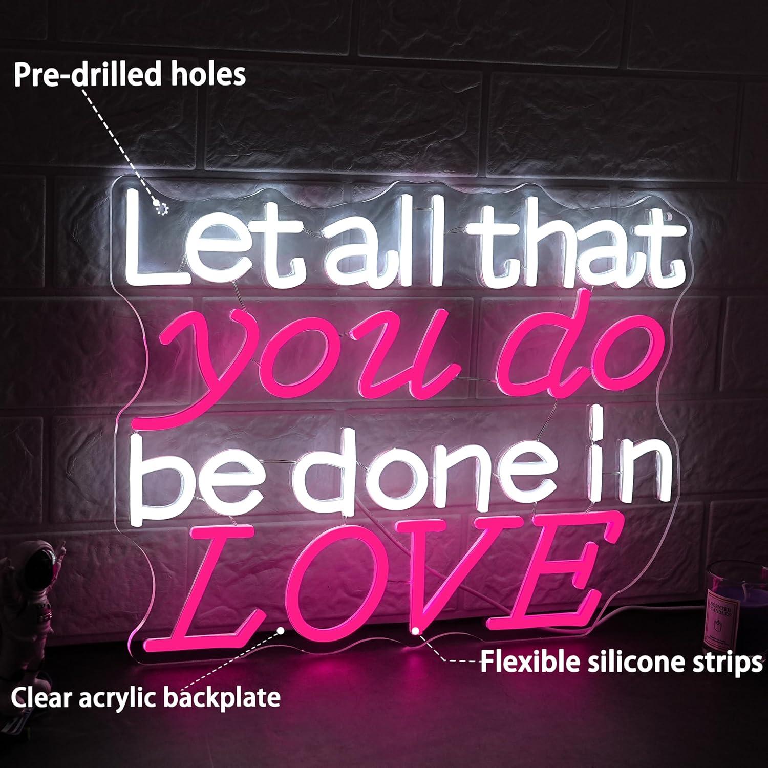 Let All That You Do Be Done In - Lighting Decor Wedding ulasan dan harga