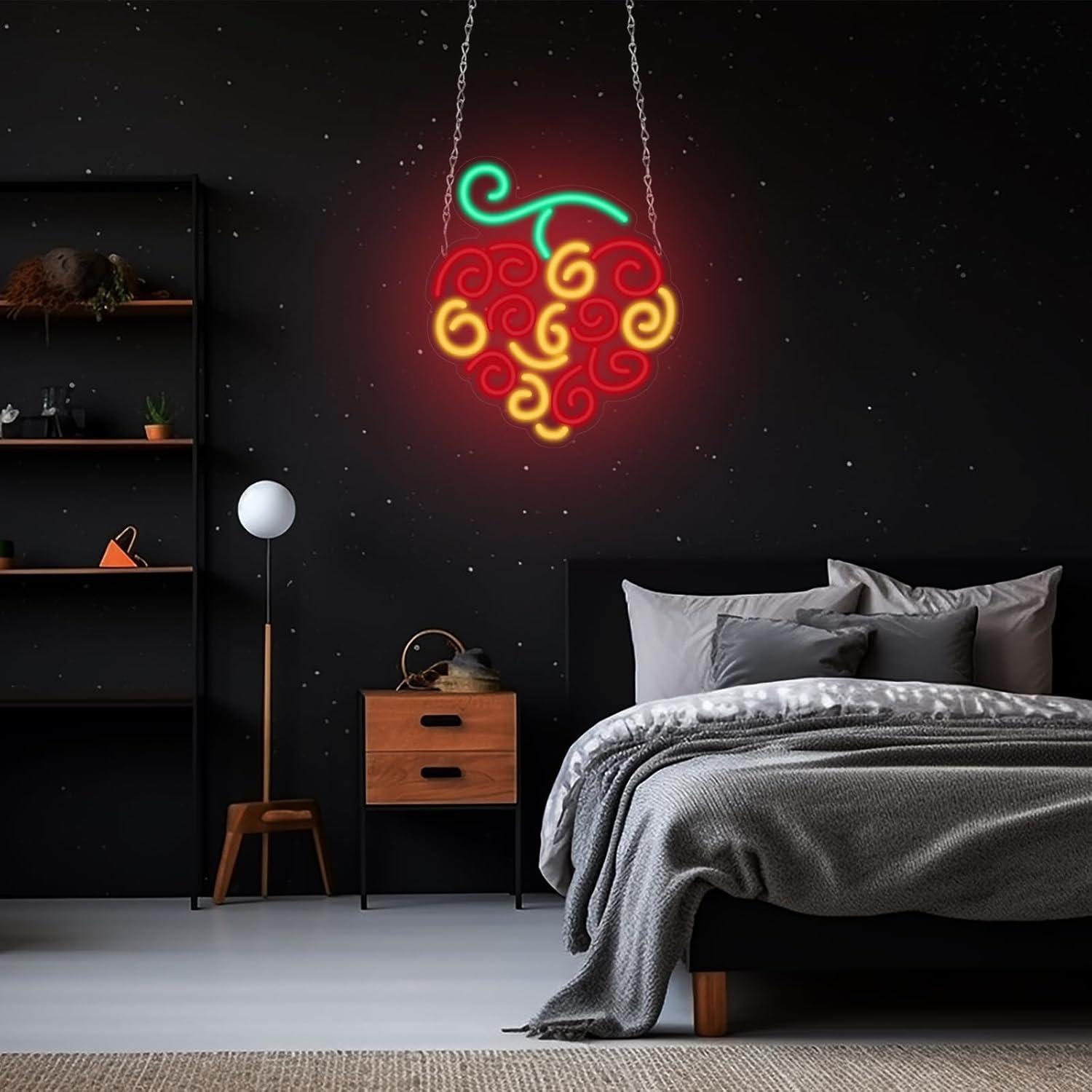 Cyber Fruit Neon Sign USB Dimm - Lighting Decor For Living Room ulasan dan harga