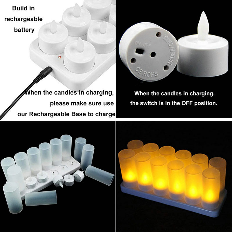 Pack of 12 Rechargeable LED Ca - Decor Lighting Pack ulasan dan harga