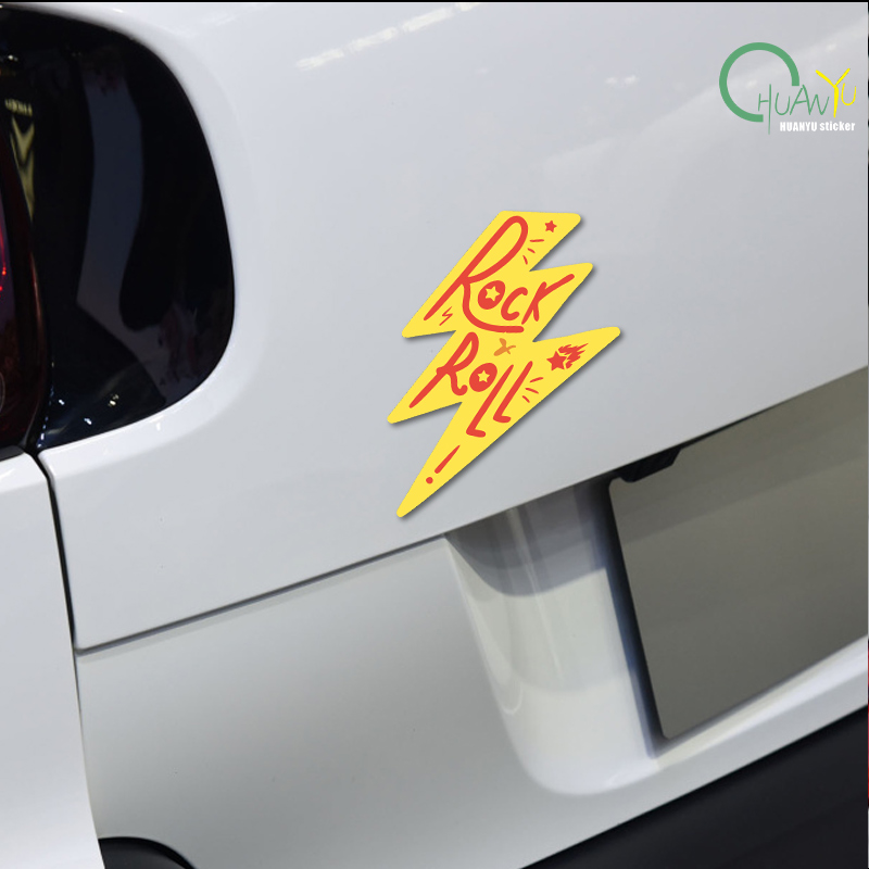 Rock Lightning Car Sticker Mus - Unique Lighting Decor ulasan dan harga