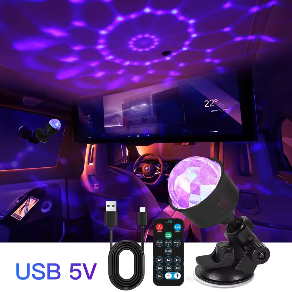 RGB Sound Activated LED Disco  - Lighting Effect Home Decor ulasan dan harga
