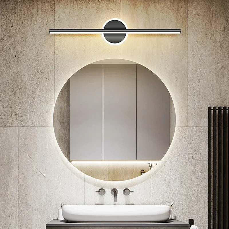 Modern LED Mirror Lamp 40/55cm - Foyer Lighting Wall Decor ulasan dan harga