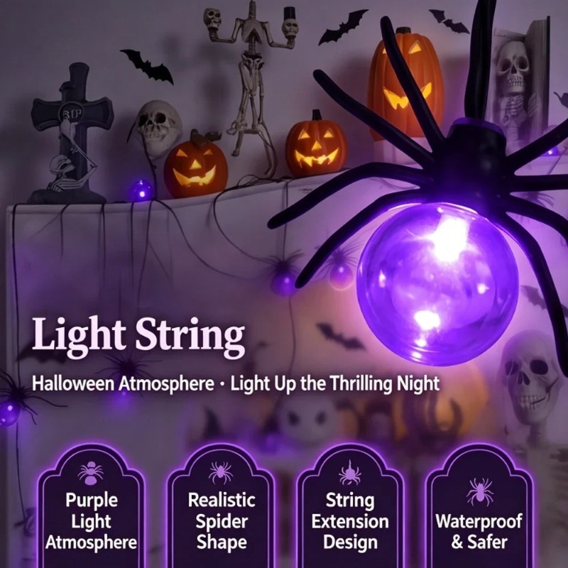 Battery Powered Spider LED Str - Yard Lighting Decor ulasan dan harga