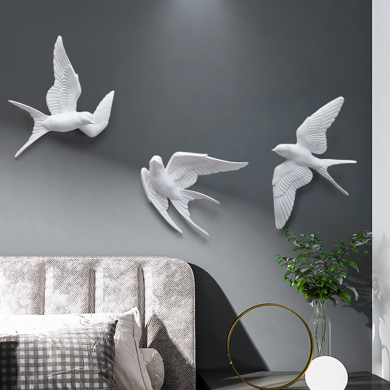 3D Bird Creative Hanging Decor - Foyer Lighting Wall Decor ulasan dan harga