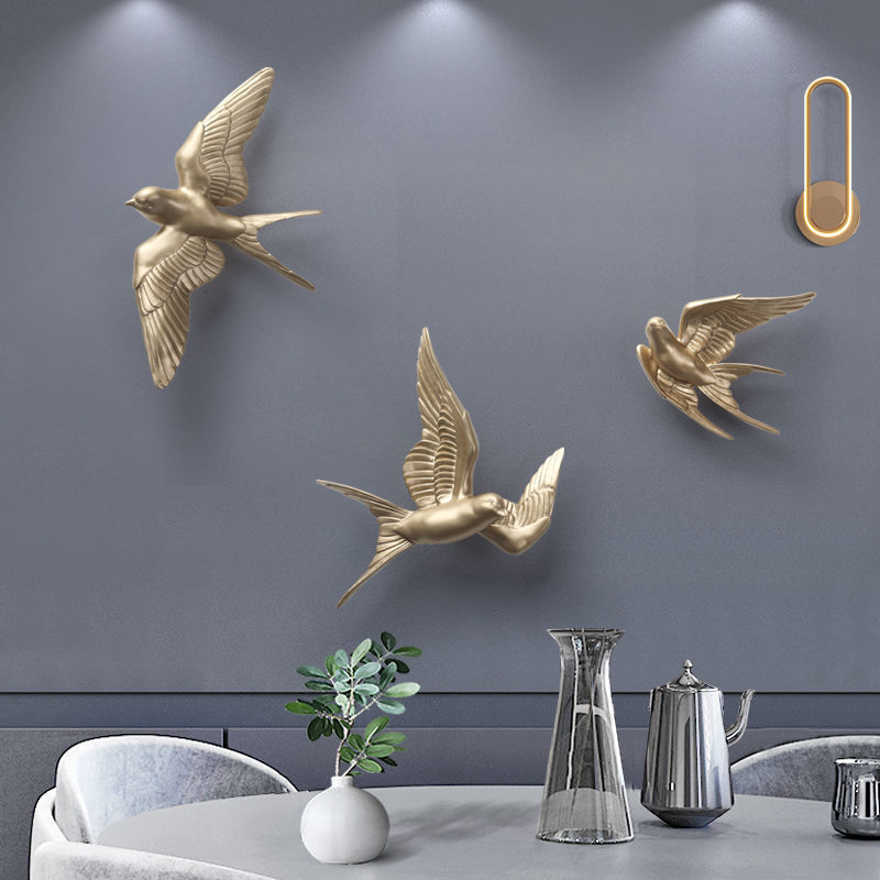 3D Bird Creative Hanging Decor - Foyer Lighting Wall Decor ulasan dan harga