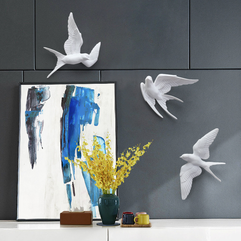 3D Bird Creative Hanging Decor - Foyer Lighting Wall Decor ulasan dan harga