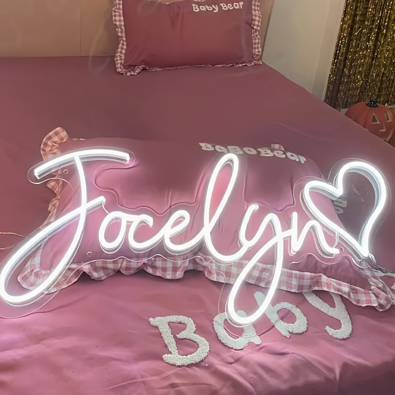 Custom LED Personalized Neon S - Lighting Decor Wedding ulasan dan harga