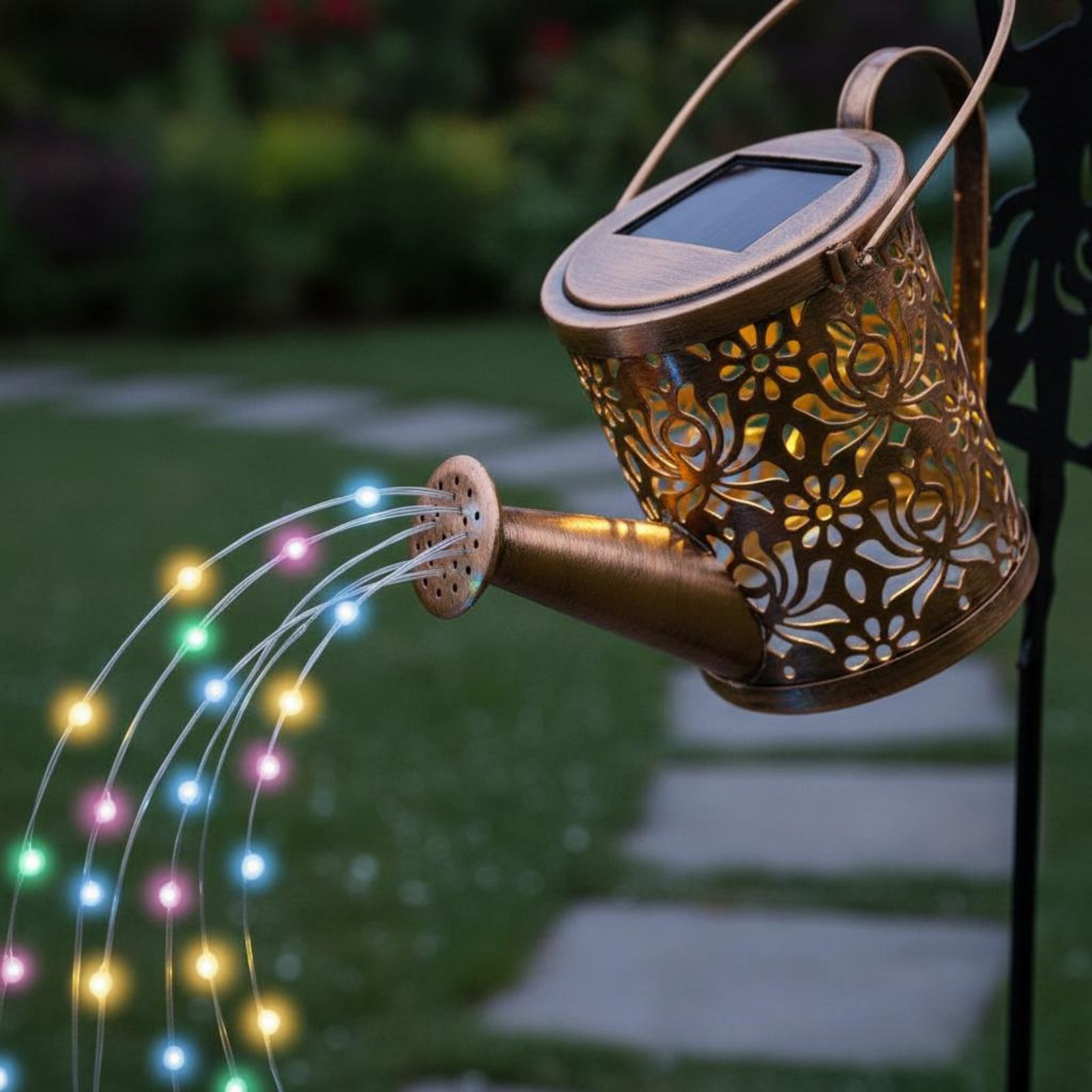 Solar Fairy Watering Can Light - Yard Lighting Decor ulasan dan harga