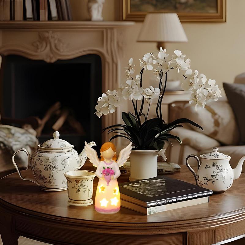 Candlestick Lamp Angel Statue  - Lighting Decor For Living Room ulasan dan harga