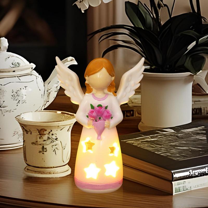 Candlestick Lamp Angel Statue  - Lighting Decor For Living Room ulasan dan harga