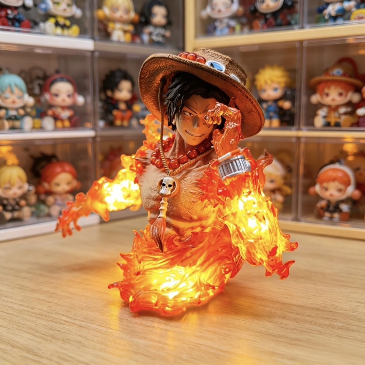 One Piece Ace Half Body Bust L - Lighting Home Decor Products ulasan dan harga