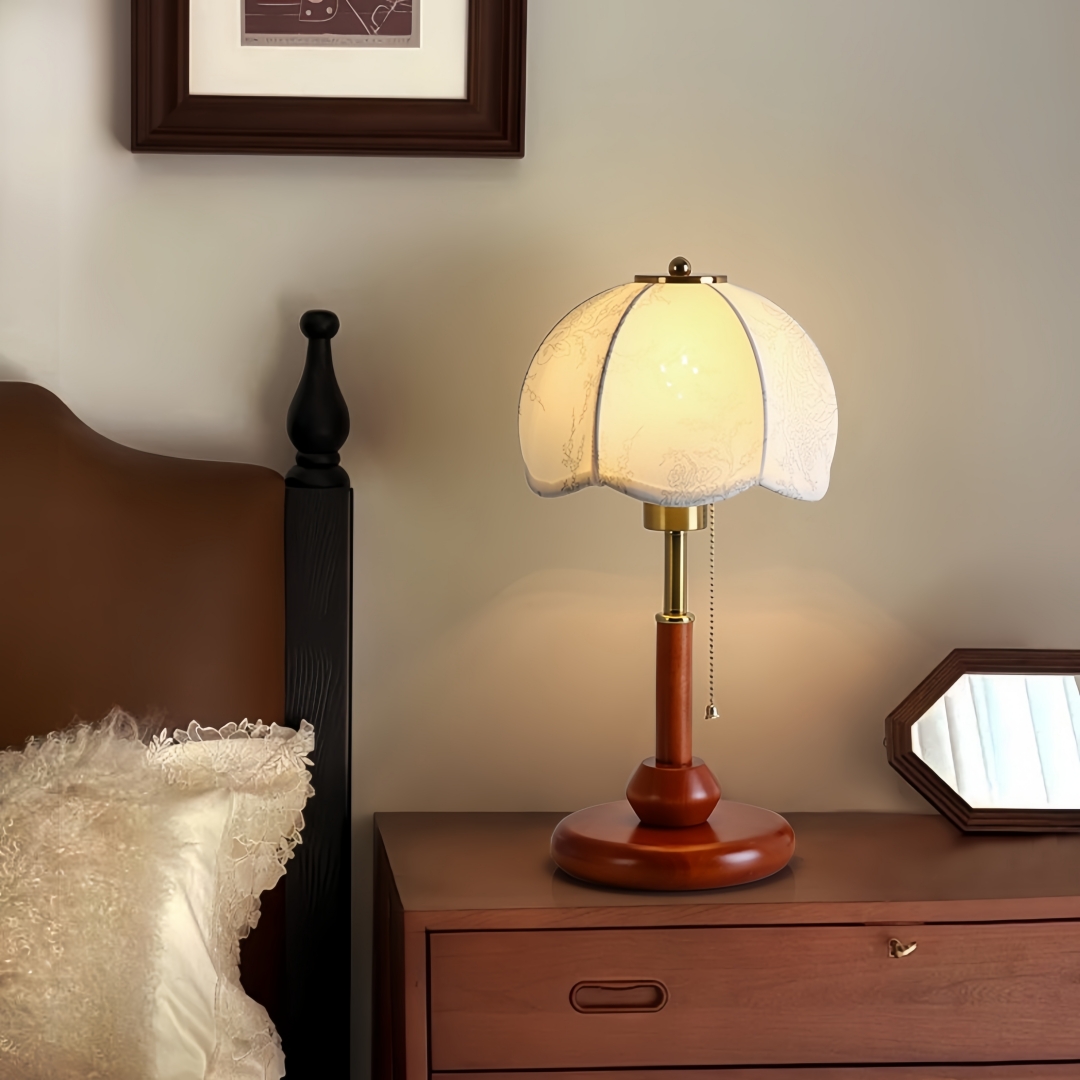 Vintage Scalloped Dome Table L - Lighting Table Decor ulasan dan harga