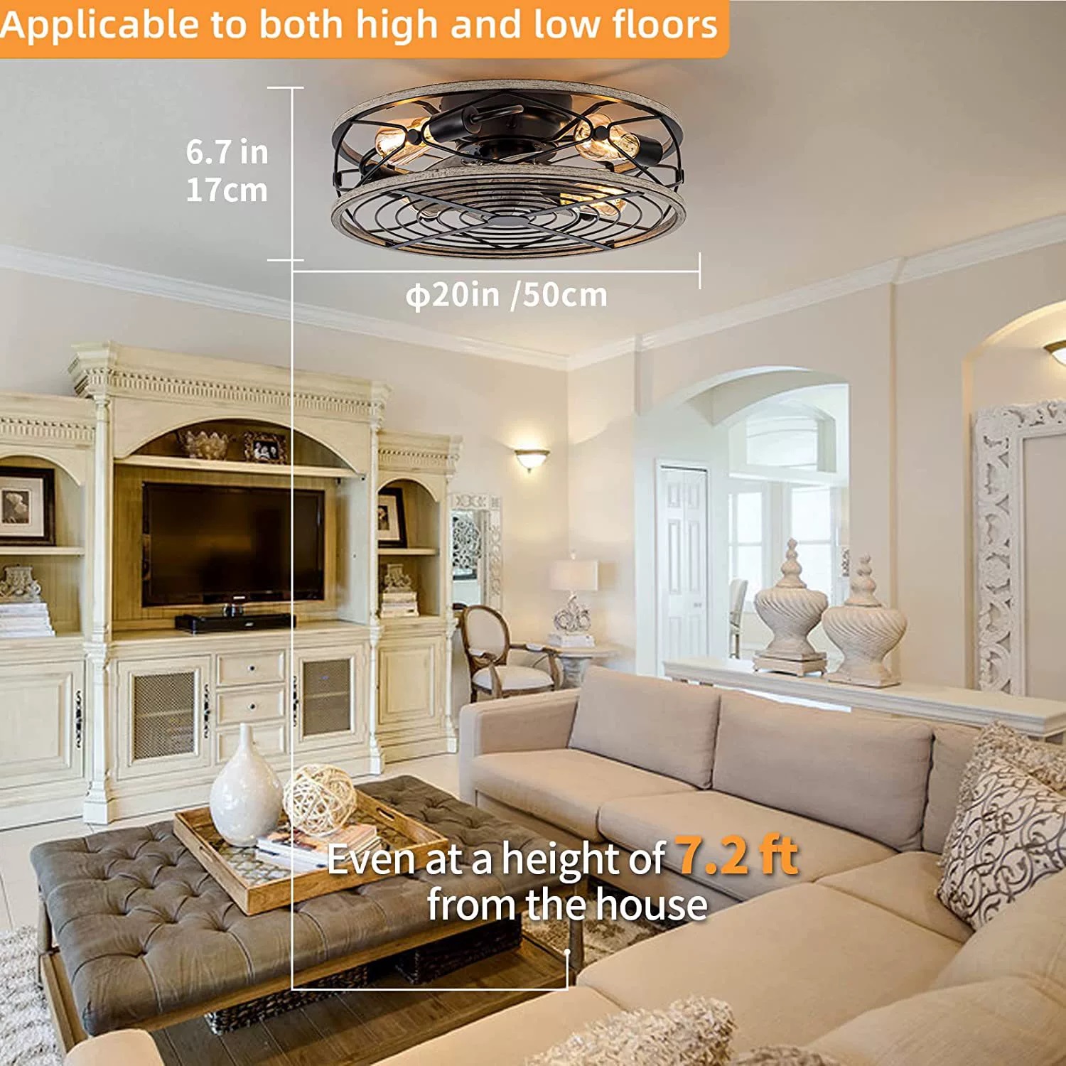 Smart Ceiling Fan Fans With Li - Decor Lighting Fans ulasan dan harga