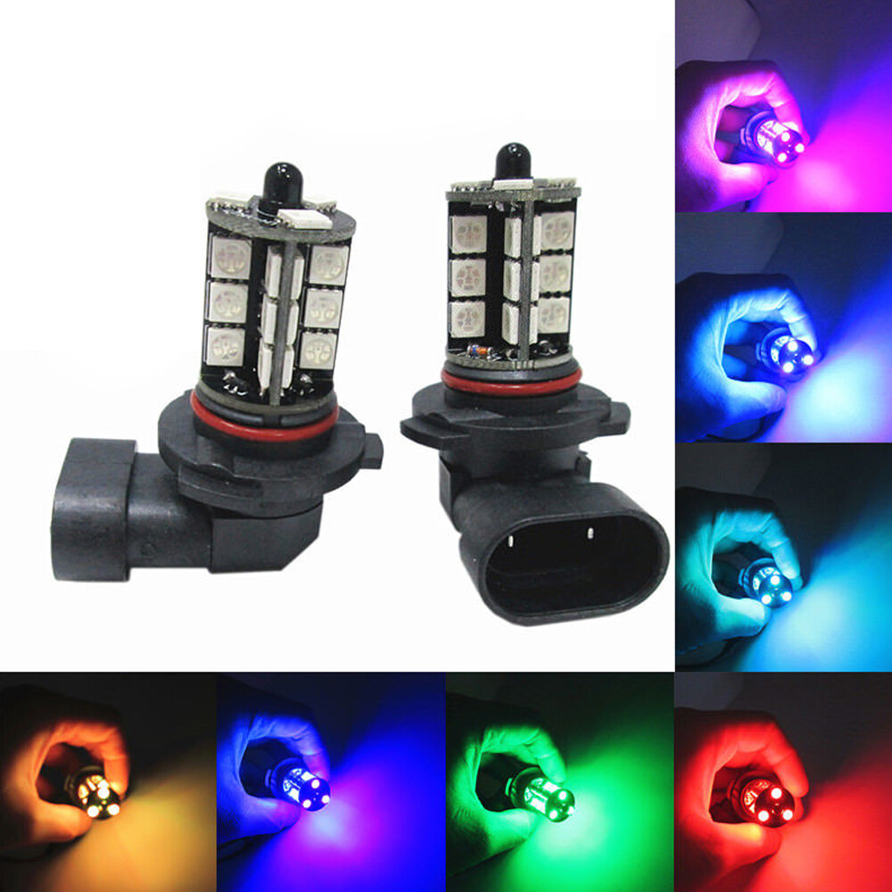 2x RGB H11 H9 H8 5050 27SMD Ca - Touch Dimmer Lamp ulasan dan harga