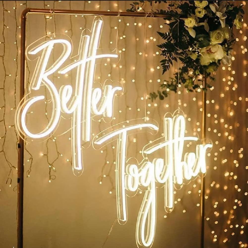 Better Together Neon Sign USB  - Lighting Decor Wedding ulasan dan harga