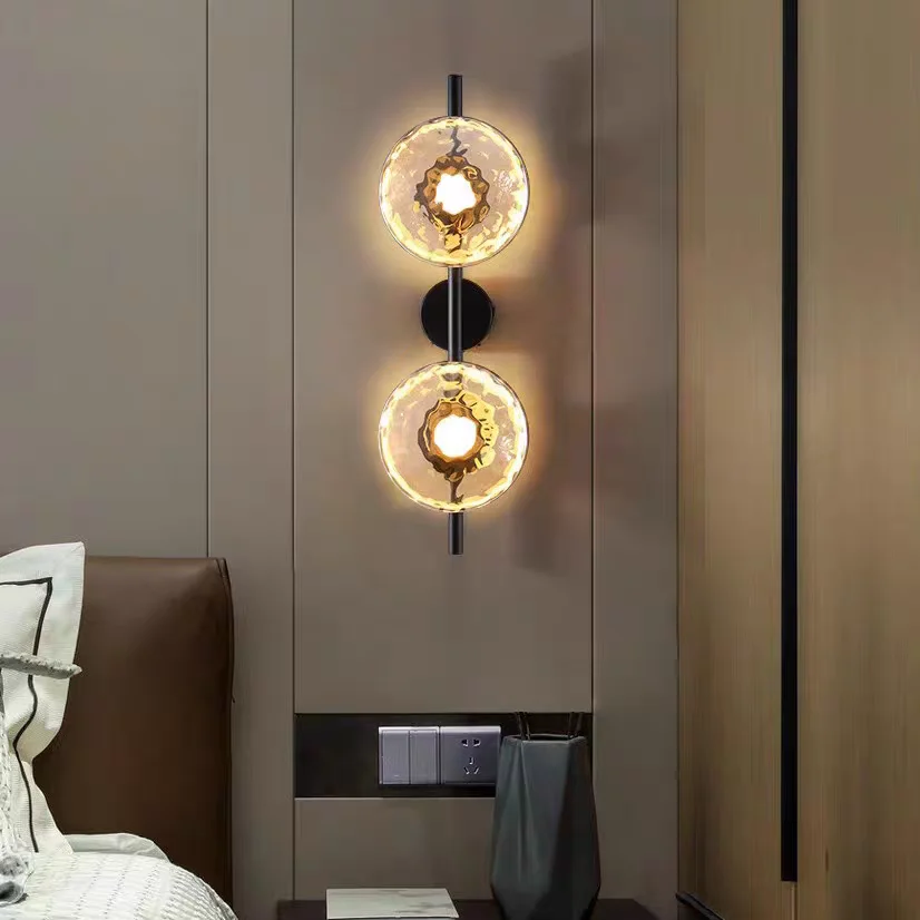 Modern Minimalist Shaped Glass - Foyer Lighting Wall Decor ulasan dan harga