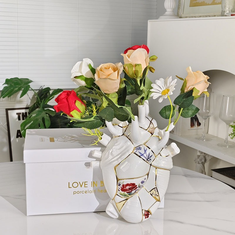 Heart vase Living room wine ca - Lighting Decor For Living Room ulasan dan harga