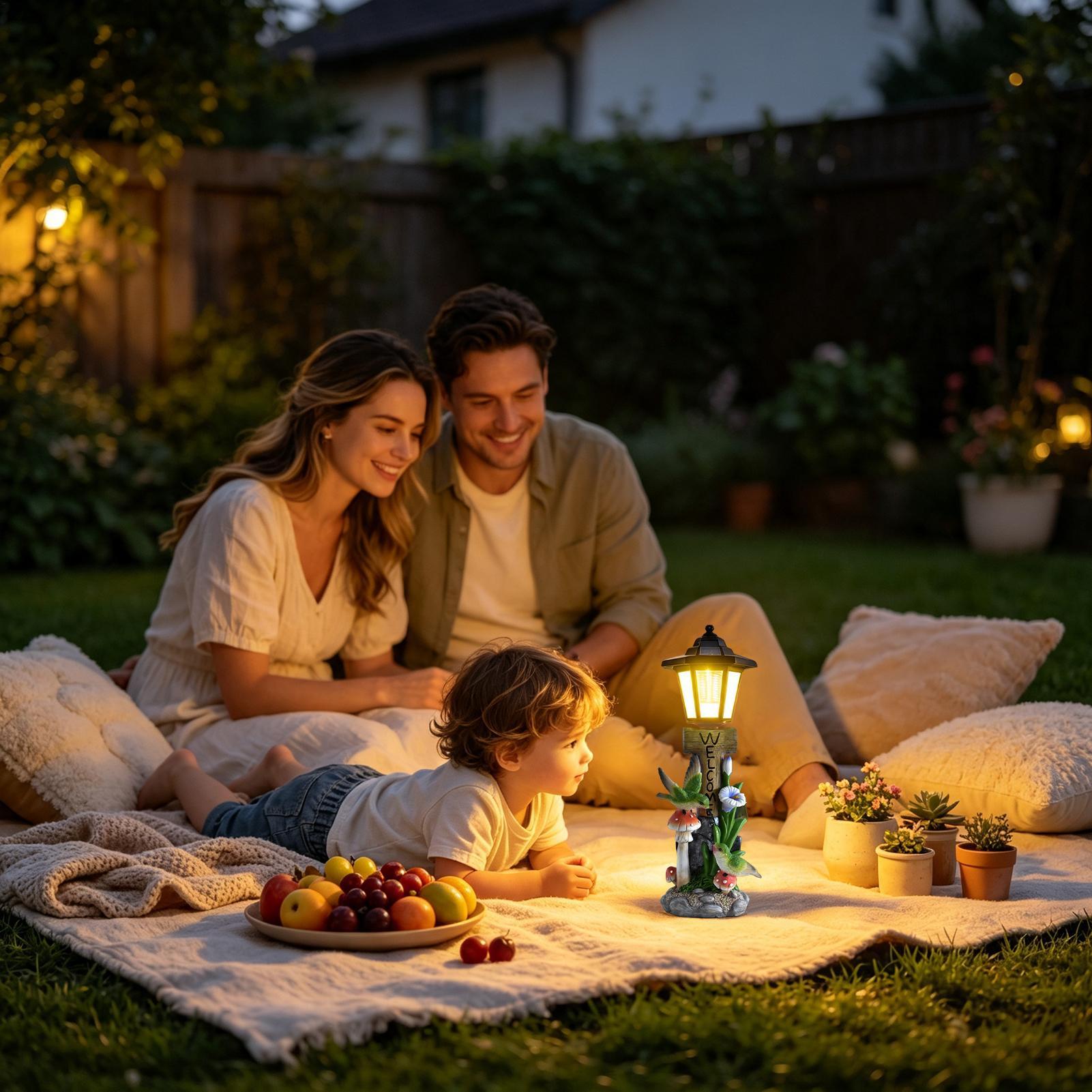 Solar Garden Lights Statue Aut - Yard Lighting Decor ulasan dan harga