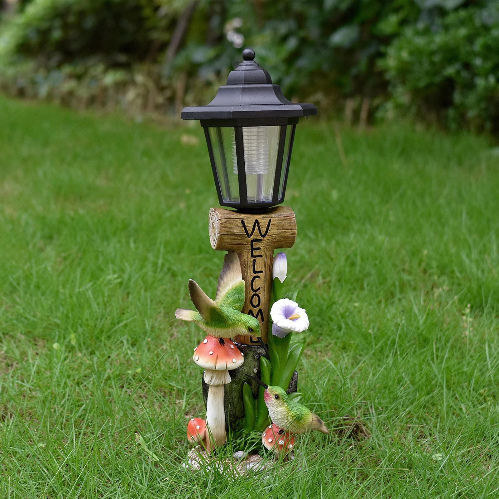 Solar Garden Lights Statue Aut - Yard Lighting Decor ulasan dan harga