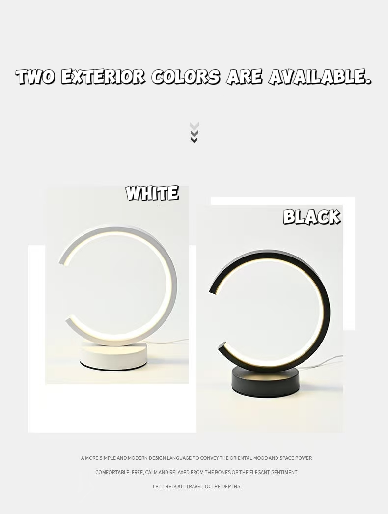 20CM LED Simple Circular Ring  - Lighting Table Decor ulasan dan harga