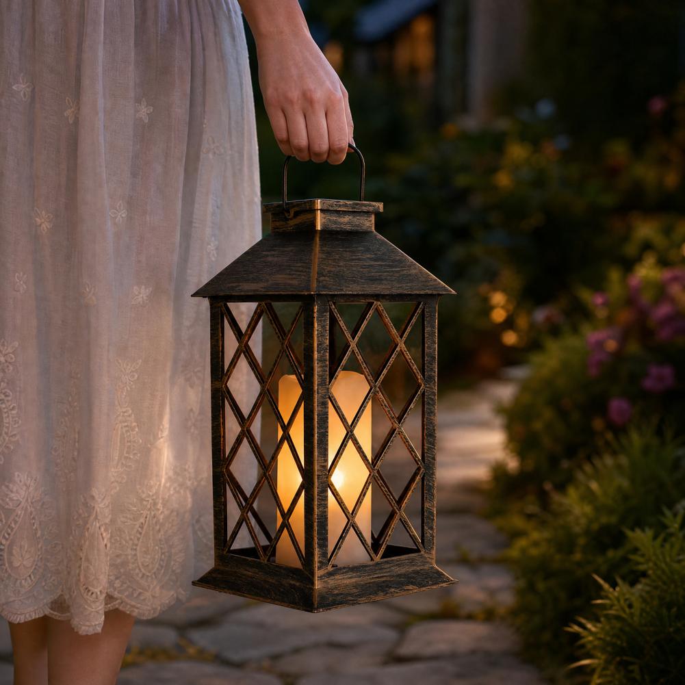 Retro Solar Lantern, Outdoor S - Yard Lighting Decor ulasan dan harga