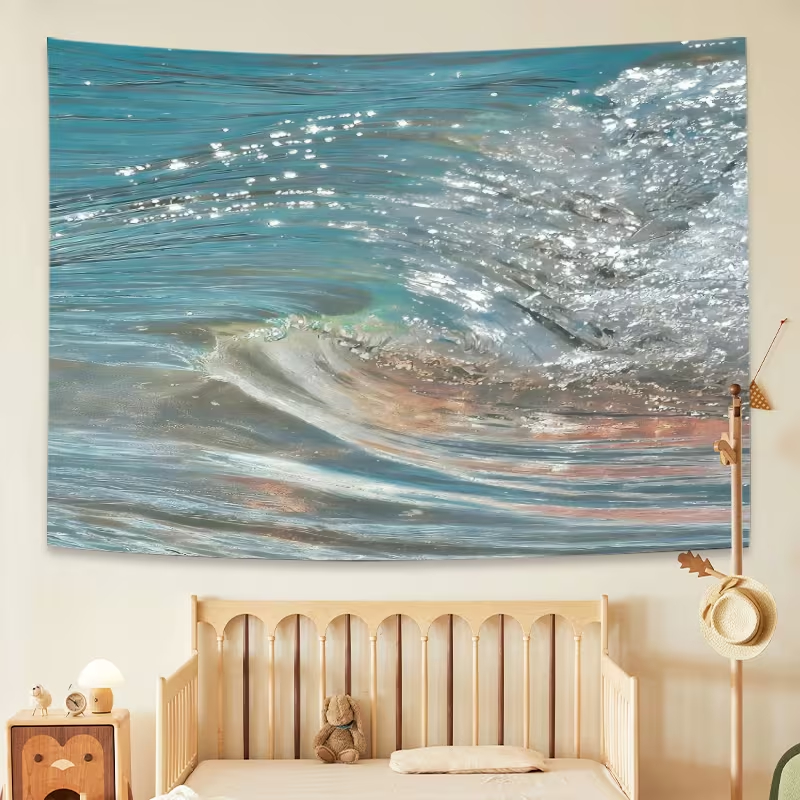 VIKAMA Oil Painting Style Wave - Lighting Home Decor Products ulasan dan harga