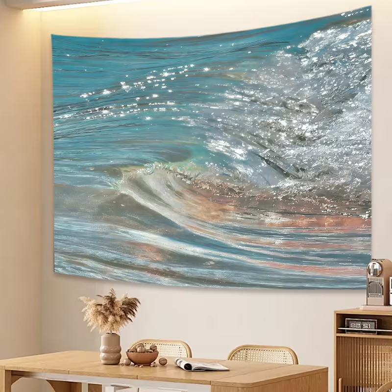 VIKAMA Oil Painting Style Wave - Lighting Home Decor Products ulasan dan harga