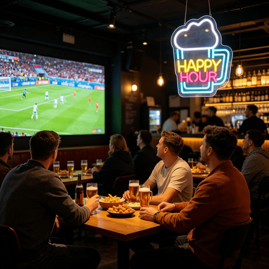 Happy Hour Beer Mug LED Wall L - Decor Lighting Opening Hours ulasan dan harga