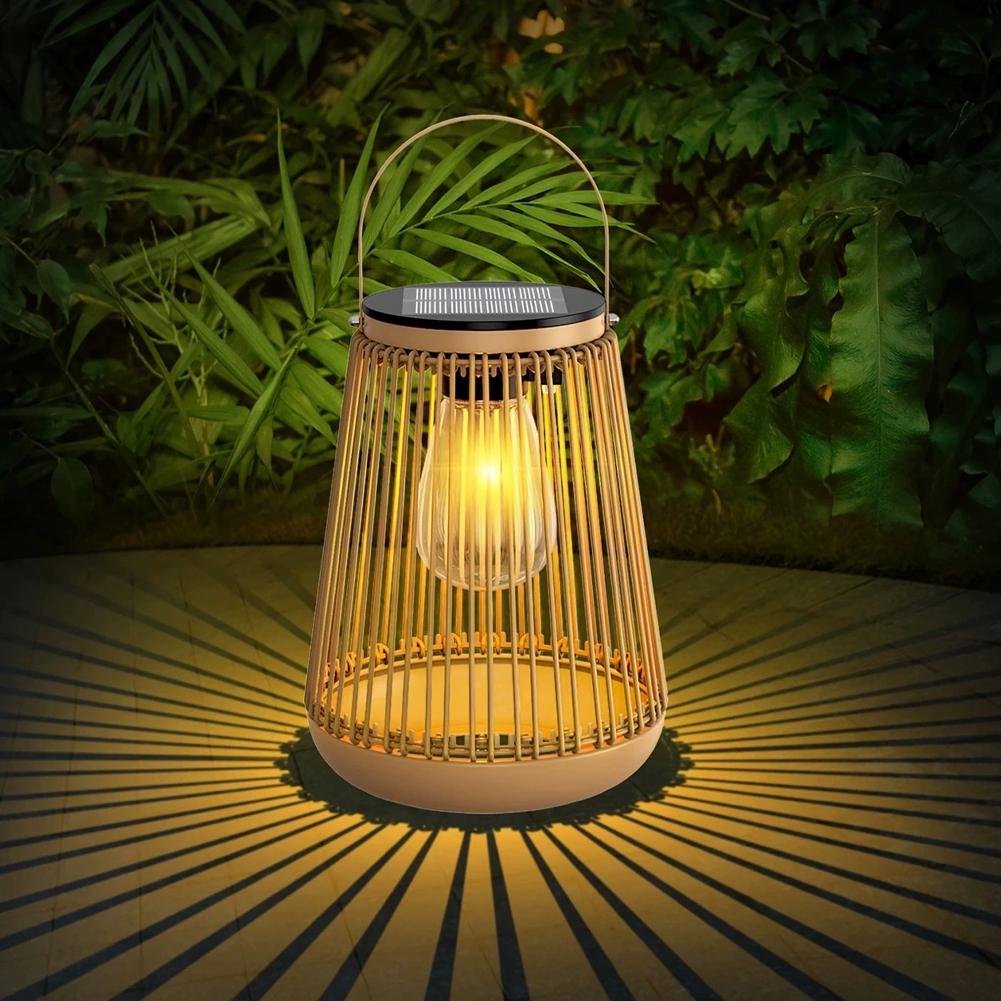 IP65 Waterproof Solar Rattan L - Lighting Table Decor ulasan dan harga